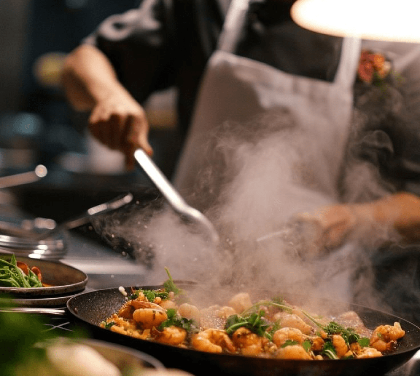 Chef preparing food